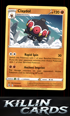 Claydol 145/264 Pokemon Rare SWSH08: Fusion Strike Card NM