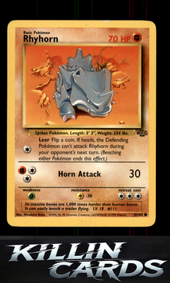 Rhyhorn 61/64 Pokemon Common Jungle Card LP