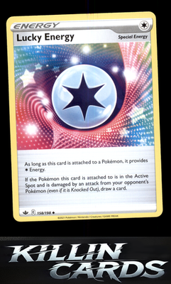 Lucky Energy 158/198 Pokemon Uncommon SWSH06: Chilling Reign Card NM