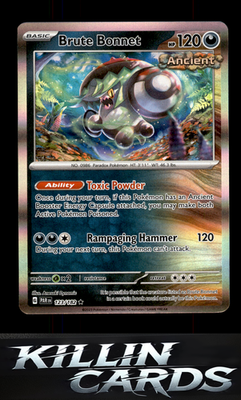 Brute Bonnet - 123/182 123/182 Pokemon Rare SV04: Paradox Rift Card NM