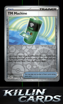 Reverse Holofoil TM Machine 181/182 Pokemon Uncommon SV10: Destined Rivals Card