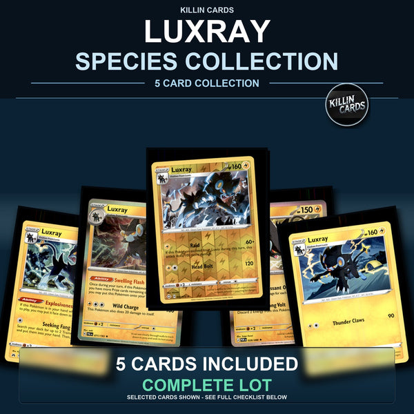 Pokemon TCG Luxray Species Collection 5 Different Cards