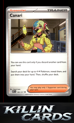Canari - 185/217 185/217 Pokemon Uncommon ME: Ascended Heroes Card NM