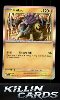 Raikou 048/132 Pokemon Rare ME01: Mega Evolution Card NM