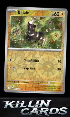 Reverse Holofoil Blitzle 031/086 Pokemon Common SV: White Flare Card NM