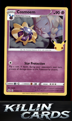 Cosmoem 014/025 Pokemon Holo Rare Celebrations Card NM