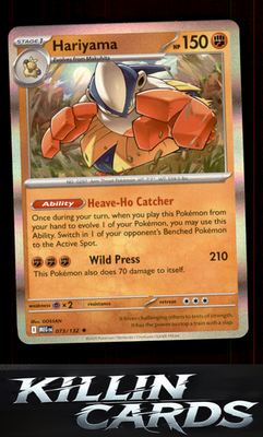 Hariyama 073/132 Pokemon Rare ME01: Mega Evolution Card NM