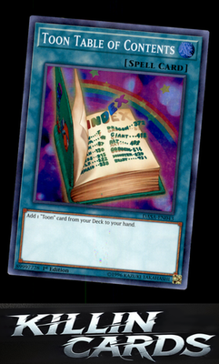 1st Edition Toon Table of Contents DASA-EN043 YuGiOh Super Rare Dark Saviors Car