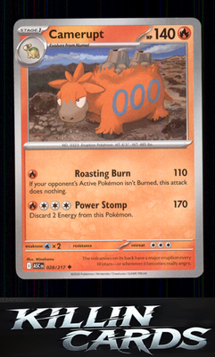 Camerupt 028/217 Pokemon Uncommon ME: Ascended Heroes Card NM