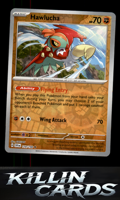 Reverse Holofoil Hawlucha 118/198 Pokemon Rare SV01: Scarlet & Violet Base Set C