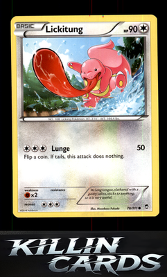 Lickitung 78/111 Pokemon Common XY - Furious Fists Card NM