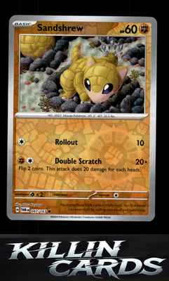 Reverse Holofoil Sandshrew 097/167 Pokemon Common SV06: Twilight Masquerade Card