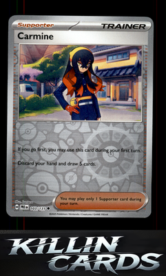 Reverse Holofoil Carmine 103/131 Pokemon Uncommon SV: Prismatic Evolutions Card