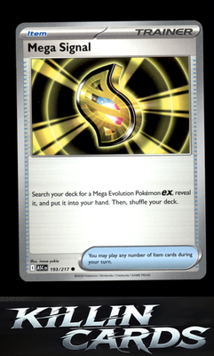 Mega Signal 193/217 Pokemon Common ME: Ascended Heroes Card NM