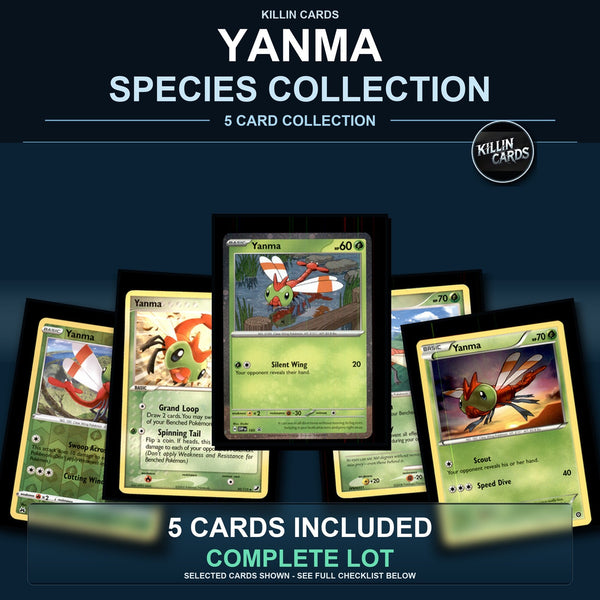 Pokemon TCG Yanma Species Collection 5 Different Cards
