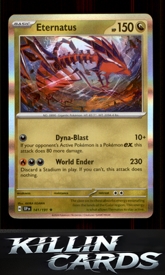 Eternatus 141/191 Pokemon Rare SV08: Surging Sparks Card NM