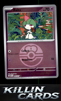 Reverse Holofoil Ralts (Love Ball) 087/217 Pokemon Common ME: Ascended Heroes Ca