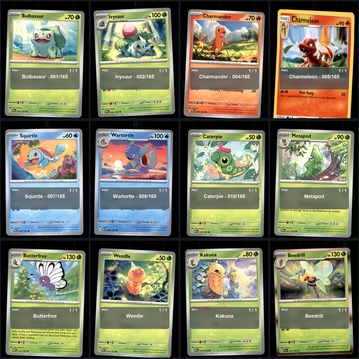 Pokemon TCG SV: Scarlet & Violet 151 C/UC/R Standard Set 151 Cards