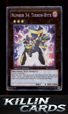 Number 34: Terror-Byte PRC1-ENV02 YuGiOh Secret Rare 2012 Premium Collection Tin