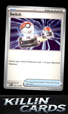 Switch 130/132 Pokemon Common ME01: Mega Evolution Card NM