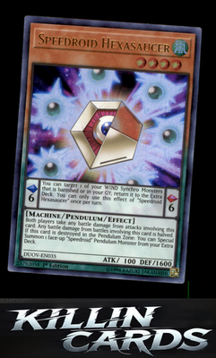 1st Edition Speedroid Hexasaucer DUOV-EN035 YuGiOh Ultra Rare Duel Overload Card
