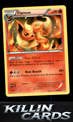 Flareon 13/98 Pokemon Uncommon XY - Ancient Origins Card NM