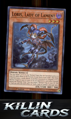 1st Edition Loris, Lady of Lament POTE-EN092 YuGiOh Super Rare Power of the Elem