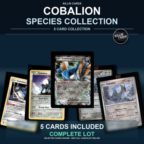Pokemon TCG Cobalion Species Collection 5 Different Cards