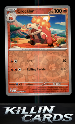 Reverse Holofoil Crocalor 037/198 Pokemon Uncommon SV01: Scarlet & Violet Base S