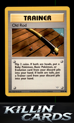 Old Rod 64/64 Pokemon Common Neo Revelation Card LP