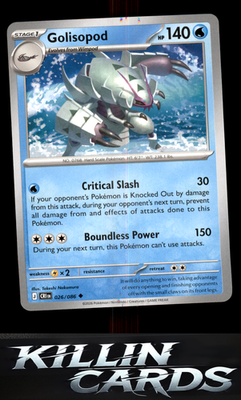 Golisopod 026/086 Pokemon Uncommon ME04: Chaos Rising Card NM
