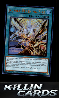 1st Edition Runick Flashing Fire MP23-EN242 YuGiOh Ultra Rare 25th Anniversary T