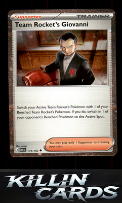 Team Rocket's Giovanni 174/182 Pokemon Uncommon SV10: Destined Rivals Card NM