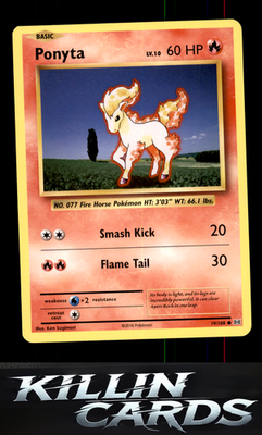 Ponyta 19/108 Pokemon Common XY - Evolutions Card NM