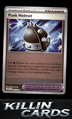 Reverse Holofoil Punk Helmet 092/094 Pokemon Uncommon ME02: Phantasmal Flames Ca