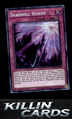 1st Edition Shaddoll Schism MP21-EN152 YuGiOh Prismatic Secret Rare 2021 Tin of
