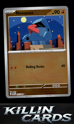 Reverse Holofoil Nosepass 037/088 Pokemon Common ME03: Perfect Order Card NM