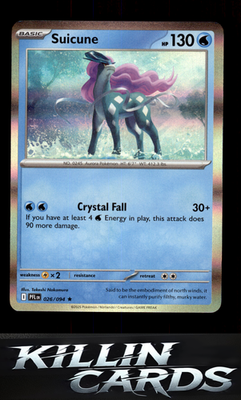 Suicune 026/094 Pokemon Rare ME02: Phantasmal Flames Card NM