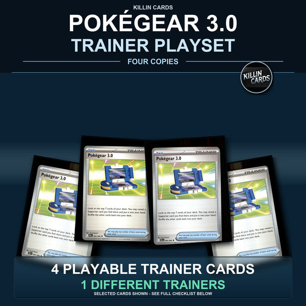 Pokemon TCG Pokégear 3.0 Trainer Card Playset 4 Cards