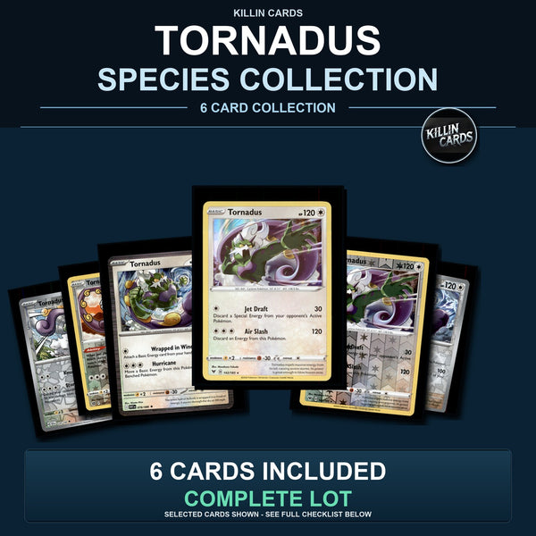 Pokemon TCG Tornadus Species Collection 6 Different Cards