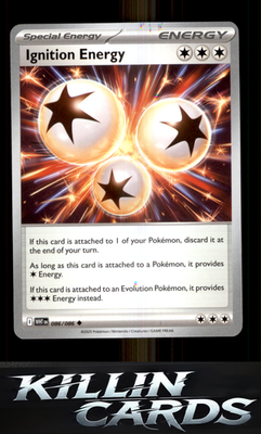 Ignition Energy 086/086 Pokemon Uncommon SV: White Flare Card NM