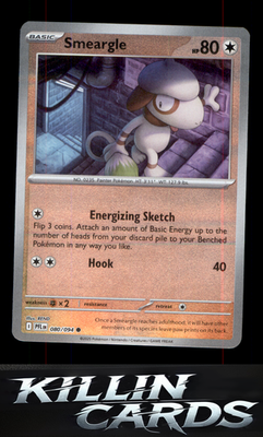 Reverse Holofoil Smeargle 080/094 Pokemon Common ME02: Phantasmal Flames Card NM
