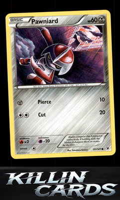 Pawniard (81) 81/101 Pokemon Common Noble Victories Card LP