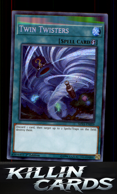 1st Edition Twin Twisters SHVA-EN059 YuGiOh Secret Rare Shadows in Valhalla Card
