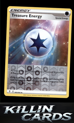 Reverse Holofoil Treasure Energy 165/203 Pokemon Uncommon SWSH07: Evolving Skies