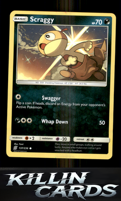 Scraggy 137/236 Pokemon Common SM - Unified Minds Card NM