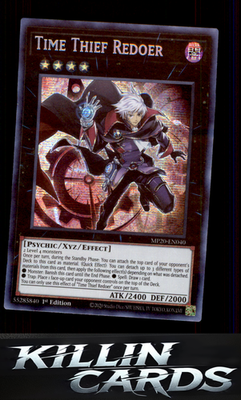 1st Edition Time Thief Redoer MP20-EN040 YuGiOh Prismatic Secret Rare 2020 Tin o