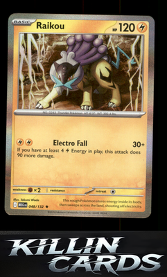Raikou 048/132 Pokemon Rare ME01: Mega Evolution Card NM