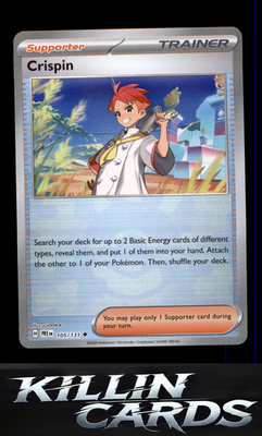 Crispin - 105/131 (Poke Ball Pattern) 105/131 Pokemon Uncommon SV: Prismatic Evo