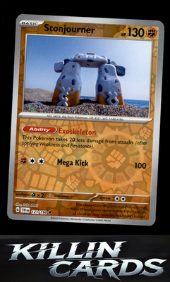 Reverse Holofoil Stonjourner 121/198 Pokemon Uncommon SV01: Scarlet & Violet Bas